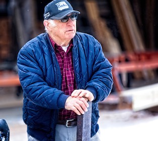 Dick Kramer, founder, owner and CEO of Kramers Forest Products, suppliers or high-quality timber and wood products in Springstead, Wisconsin